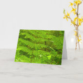 Fern Fronds III Green Natuur Botanical Kaart (Gele Bloem)