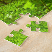 Fern Fronds III Green Natuur Botanical Legpuzzel (Zijkant)