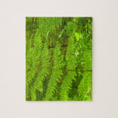 Fern Fronds III Green Natuur Botanical Legpuzzel (Verticaal)