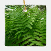 Fern Fronds IV Groene Natuur Botanisch Keramisch Ornament (Voorkant)