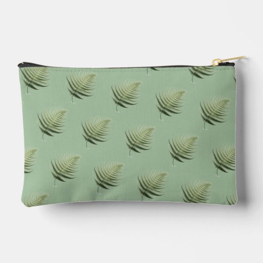 Fern Fronds Pattern Natuur Thema Accessoire Pouch Etui (Achterkant)