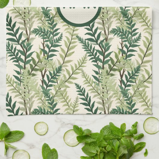 Fern Fronds Theedoek (Gevouwen)