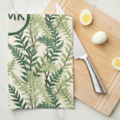 Fern Fronds Theedoek (Quarter Fold)