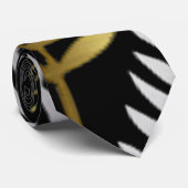 fern gold silver art Stropdas (Opgerold)