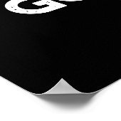 Fern Goodness Sake Funny Plant Pun Dark BG Poster (Hoek)