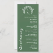 Fern Green Arch Wreath Monogram Huwelijk (Voorkant)