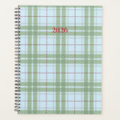 Fern Green Plaid Planner (Voorkant)