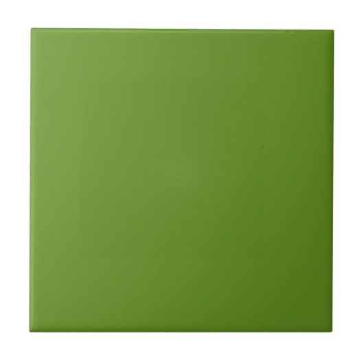 Fern Green Solid Color Tile Tegeltje (Voorkant)