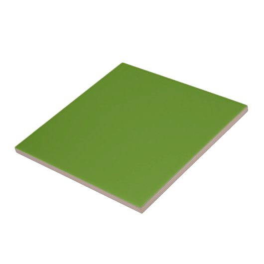 Fern Green Solid Color Tile Tegeltje (Zijkant)