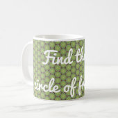 Fern Groen Cirkel van Vrienden Koffiemok (Voorkant links)