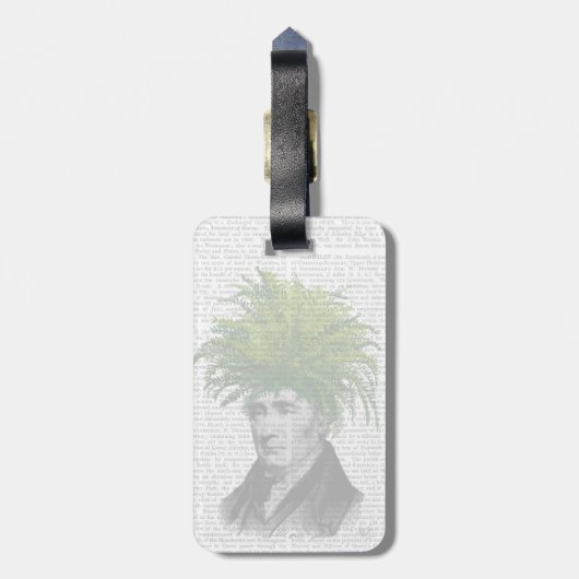Fern Head Plant Bagagelabel (Achterkant verticaal)