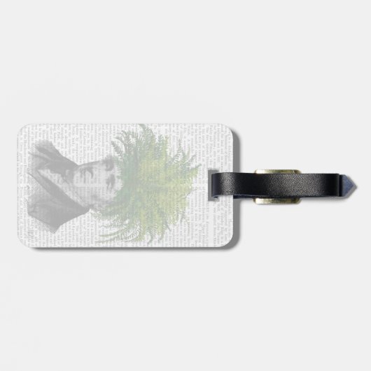 Fern Head Plant Bagagelabel (Achterkant horizontaal)