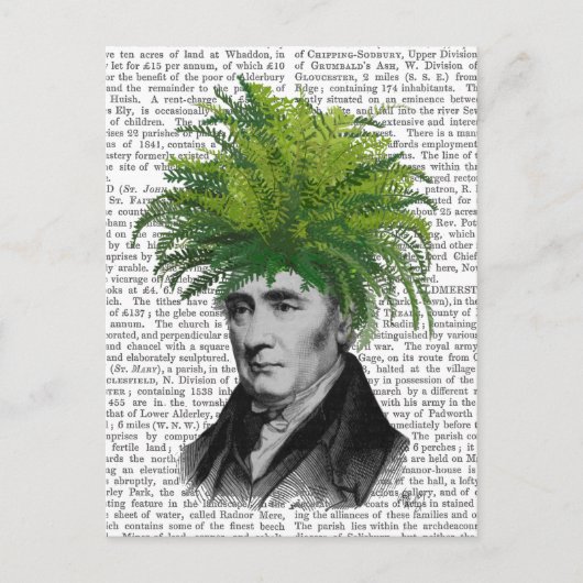 Fern Head Plant Briefkaart (Voorkant)
