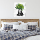 Fern Head Plant Canvas Afdruk (Insitu (Slaapkamer))
