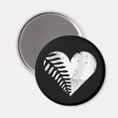 Fern Heart Dark Magneet (Voorkant / Achterkant)