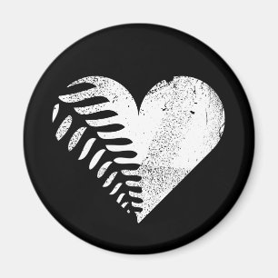 Fern Heart Dark Magneet