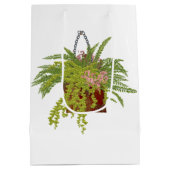 Fern Ivy Hanging Plant Botanical Illustration Art Medium Cadeauzakje (Achterkant)