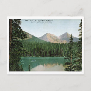 Fern Lake, Estes Park, Colorado Vintage Briefkaart
