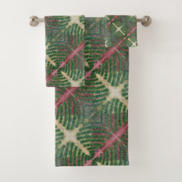 Fern leaf bad handdoek