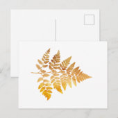 Fern Leaf Briefkaart (Voorkant / Achterkant)