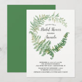 Fern Leaf Bruids Douche Uitnodiging (Voorkant / Achterkant)