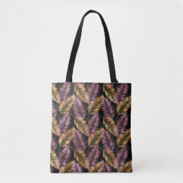 Fern Leaf Design in roze en gouden Tas