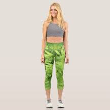 Fern Leaf High Waist Leggings: tuinfitness home