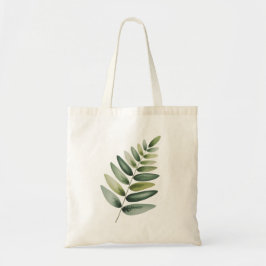 Fern leaf illustration tote bag