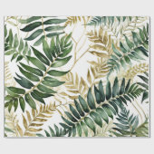 Fern leaf luxe Gold lijn Cadeaupapier (Vlak)