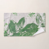 Fern Leaf Print Green Painting Fiber Art Bad Handdoek (Handdoek)