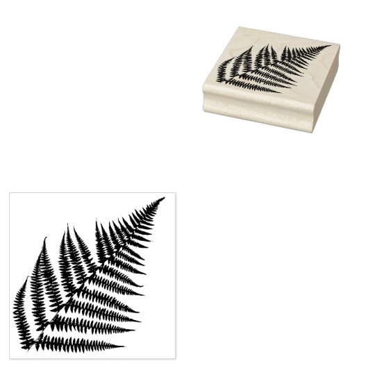 Fern Leaf Stano Rubberstempel (Gestempeld)