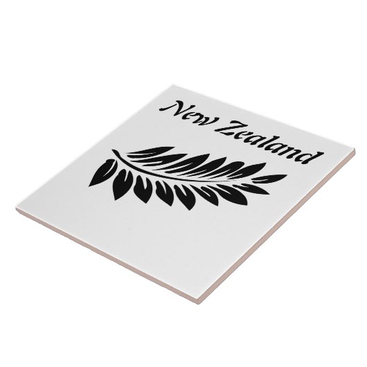 Fern leaf tegeltje (Zijkant)