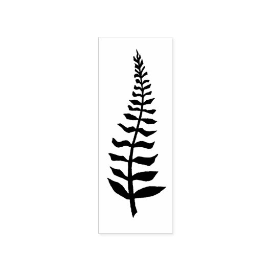 Fern Leaf Wood Art Stamp Rubberstempel (Afrduk)