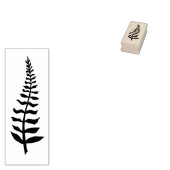 Fern Leaf Wood Art Stamp Rubberstempel (Gestempeld)