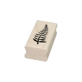 Fern Leaf Wood Art Stamp Rubberstempel (Stempel)