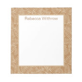Fern Leaves Camel Notepad Notitieblok (Voorkant)