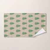 Fern Leaves on Light Beige Bad Handdoek (Handdoek)