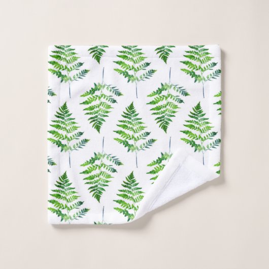 Fern Leaves Pattern Bad Handdoek (Wasdoekje)