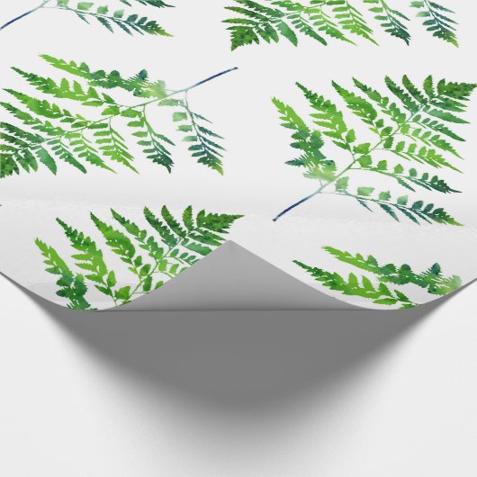 Fern Leaves Pattern Cadeaupapier (Hoek)