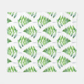 Fern Leaves Pattern Fleece Deken (Voorkant (Horizontaal))