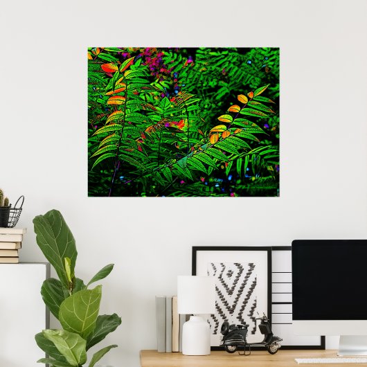 Fern Leaves Print (Thuiskantoor)