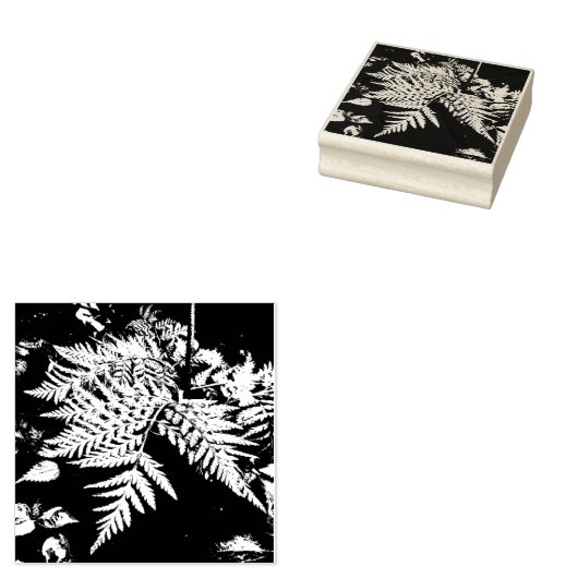Fern Leaves Rubber Stamp Rubberstempel (Gestempeld)