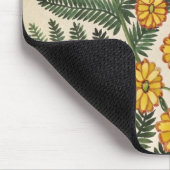 Fern met gele bloemen muismat (Hoek)