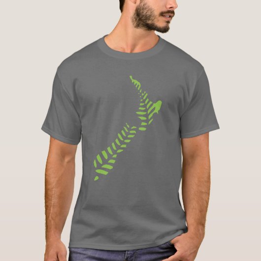 Fern NZ 2 Donkere T-shirt (Voorkant)