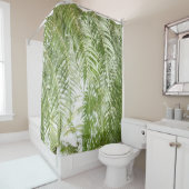 Fern Oerwoud #1 #botanical #wall #art Douchegordijn (In situ)