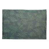 Fern-ontwerp op groen kussensloop (Achterkant-Links)