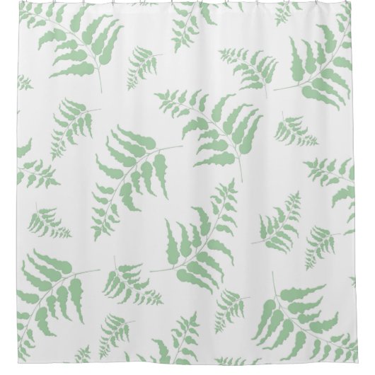 Fern Pattern Douchegordijn (Voorkant)