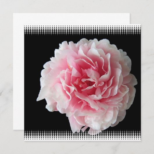 Fern Peony Invitation Kaart (Voorkant / Achterkant)