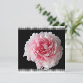 Fern Peony Invitation Kaart (Staand voorkant)