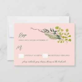 Fern Pepper Tree laat tuinroze Rsvp